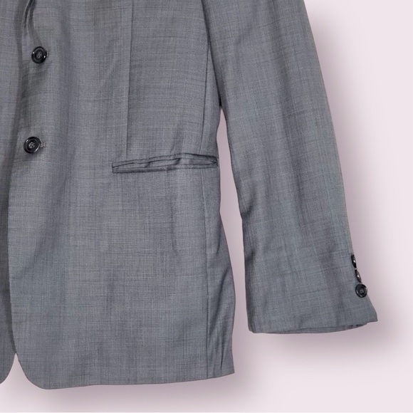 Hart Schaffner Marx Blazer Men’s 34R VGUC Grey 2 Button Double Vented - Picture 4 of 14